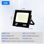 projecteur led extérieur ip66 10w 20w 30w 50w 100w 150w 200w noir moderne