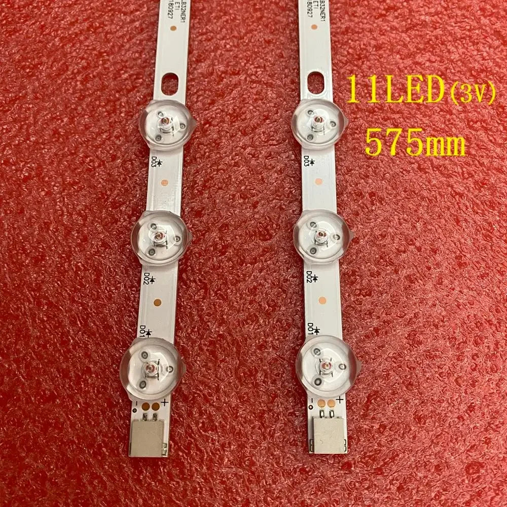 bande led blanc transparent moderne 11 leds 575mm certification rohs ul cem(gs)