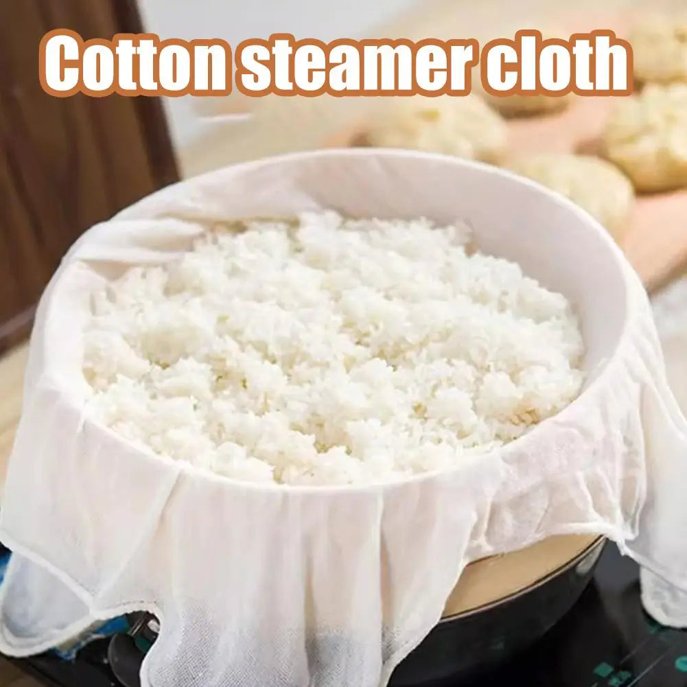 tissu coton vapeur cuisine cuiseur dim sum riz chignon rustique traditionnel nappe linge domestique