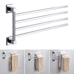 porte serviettes mural chrome lisse moderne vis fixations serviettes 415mm longueur