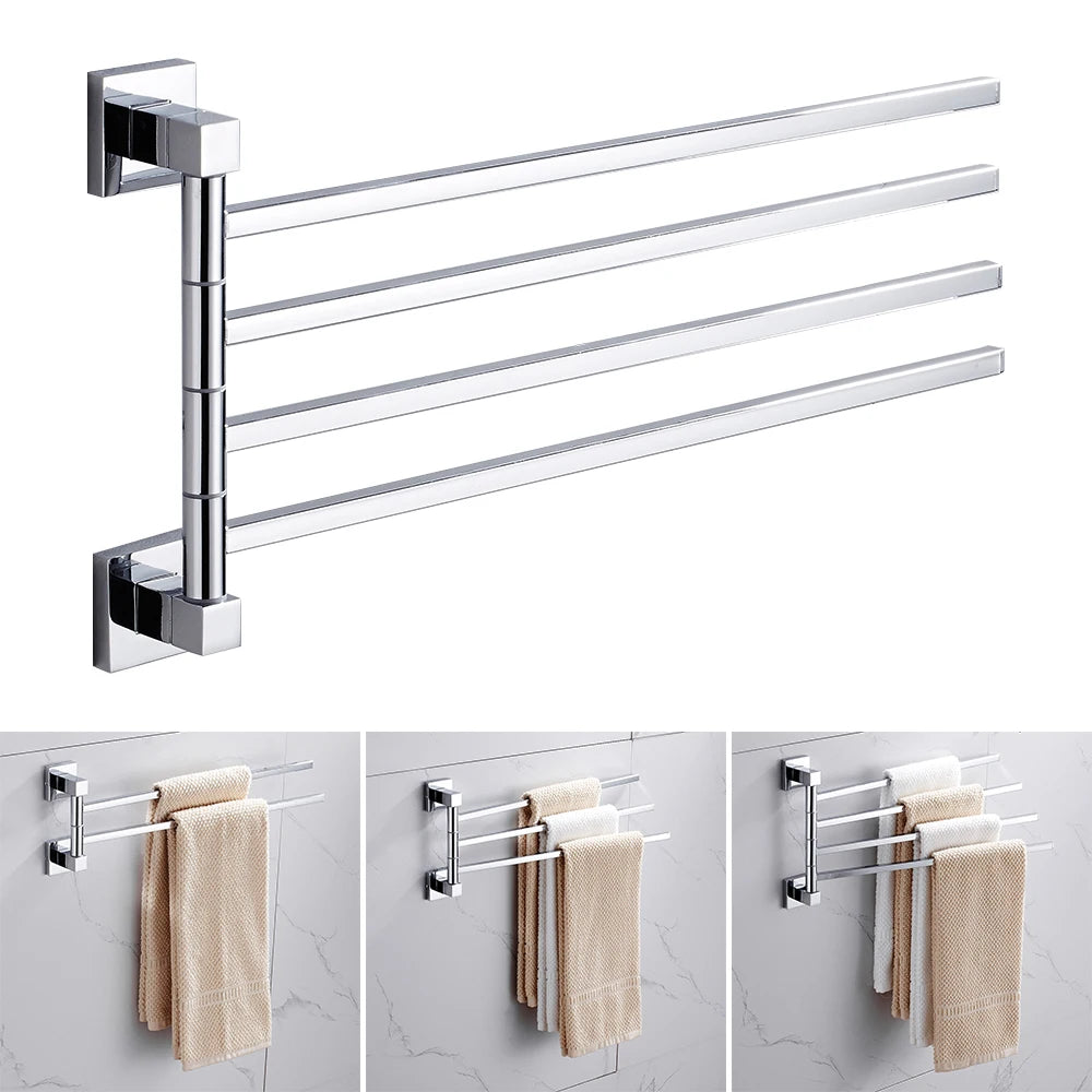 porte serviettes mural chrome lisse moderne vis fixations serviettes 415mm longueur
