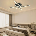 plafonnier led moderne noir rectangulaire lisse sans fixation