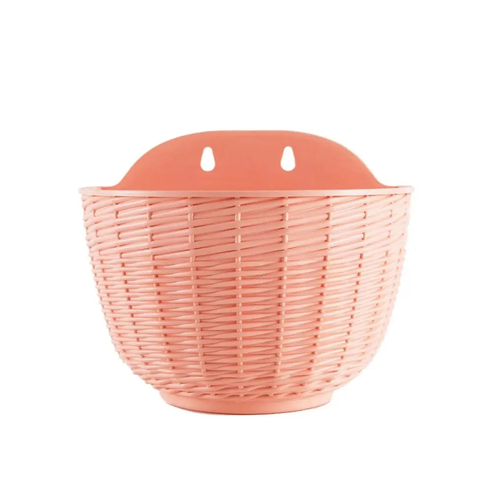 panier suspendu tissé moderne blanc bleu clair rose orange grille protection