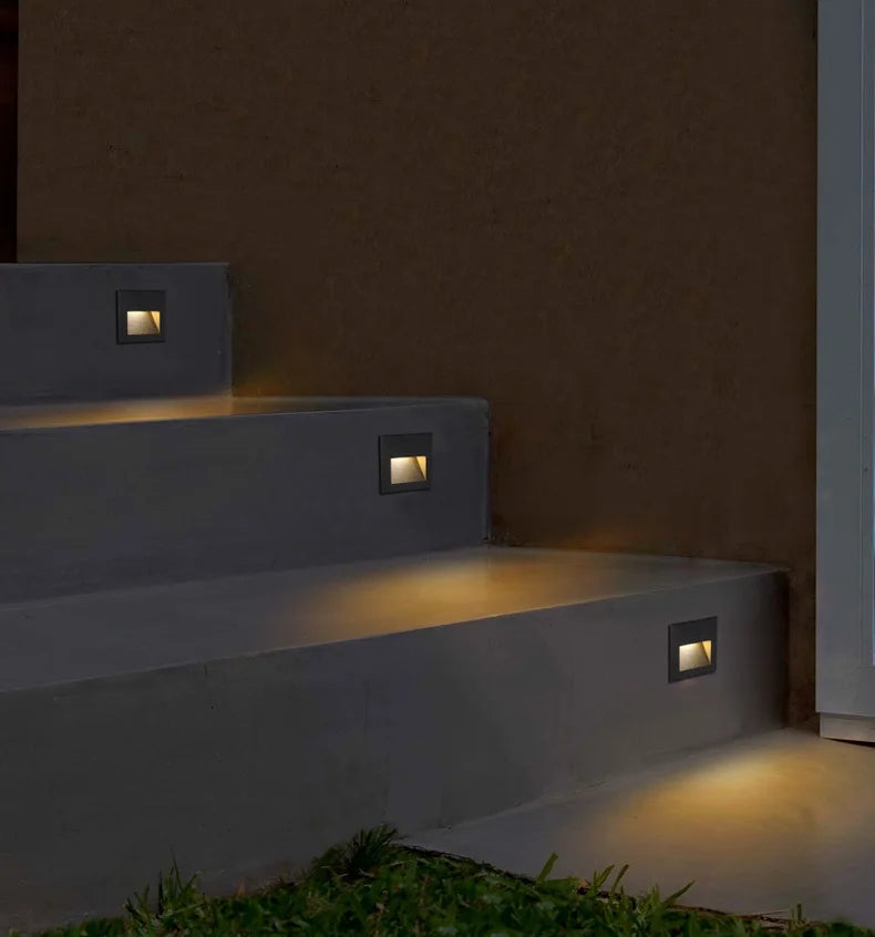 Spot mur moderne noir câble électrique adhésif ip65 led grille ventilationextérieur chambre entrée interrupteur