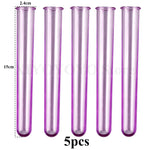 vases tubes essai transparent blanc bleu violet orange decoration maison hydroponie plantes fabrication minimaliste