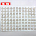 autocollants marron doré vis décoration tiroir meuble bois texture points circulaires résistants eau 96pcs