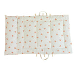 matelas pliable coton ours blanc oreillers portables enfants couchage hiver ados crème rose adorable