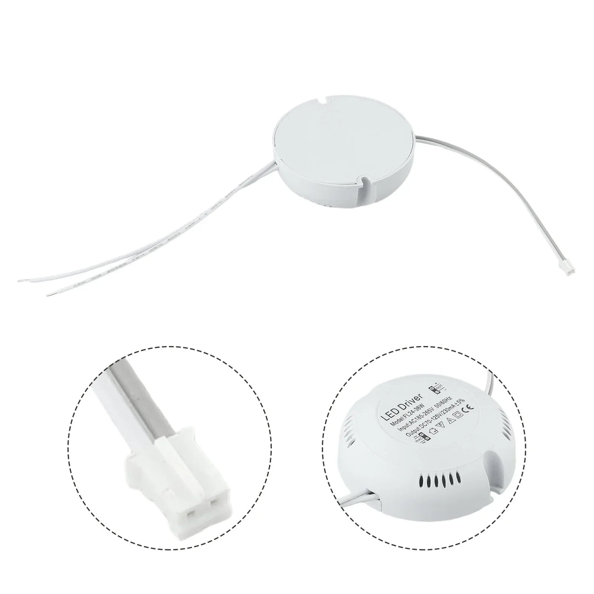 driver led blanc moderne éclairage plafonnier 24w 36w maison bricolage