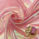 tissu polyester rose brillant moderne 150cm large décoration mariage