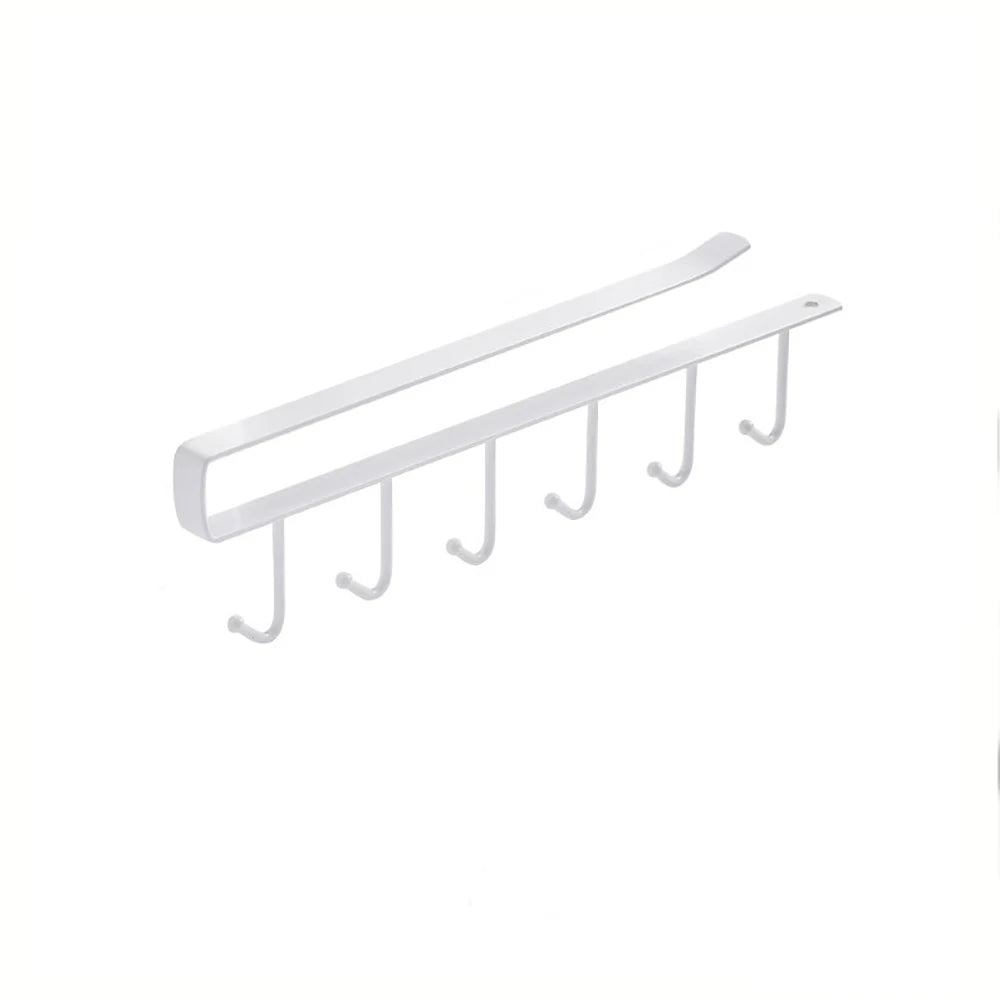 organisateur rangement rack crochet 12 crochets noir blanc moderne pratique