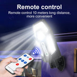 lampe solaire extérieure ip65 led moderne télécommande détecteur mouvement étanche noir