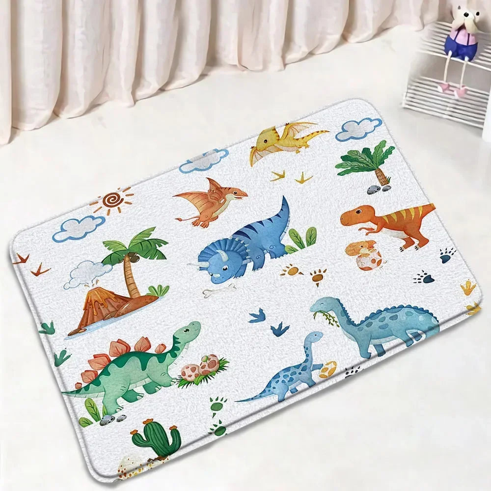 tapis toilette multicolore motifs animaux modernes adhésifs salle bain couvre siège deux sols