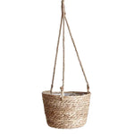panier suspendu corde tressée naturel rustique décoration intérieur fleur plantation jardinerie support