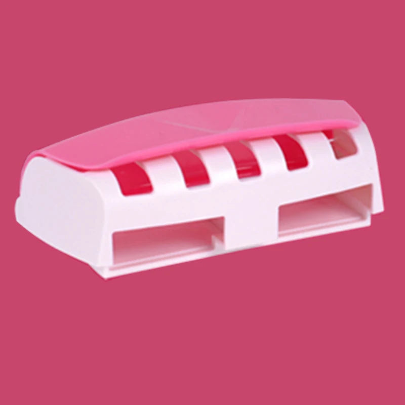 porte brosse dents distributeur dentifrice anti poussière adhésif mural moderne blanc noir bleu rose