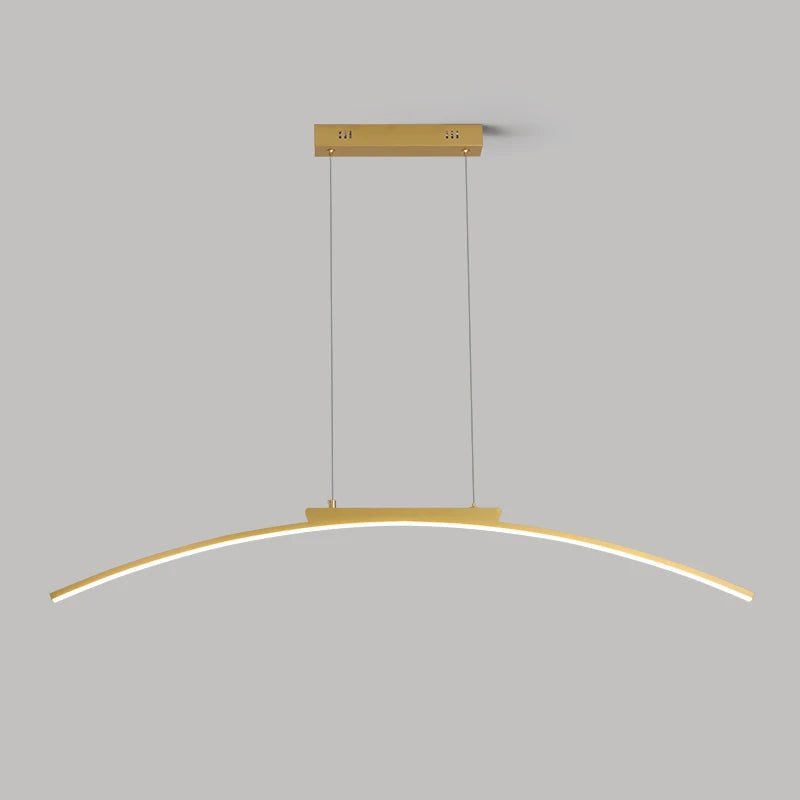 lampe suspendue or noir moderne minimaliste réglable hauteur éclairage salon chambre led