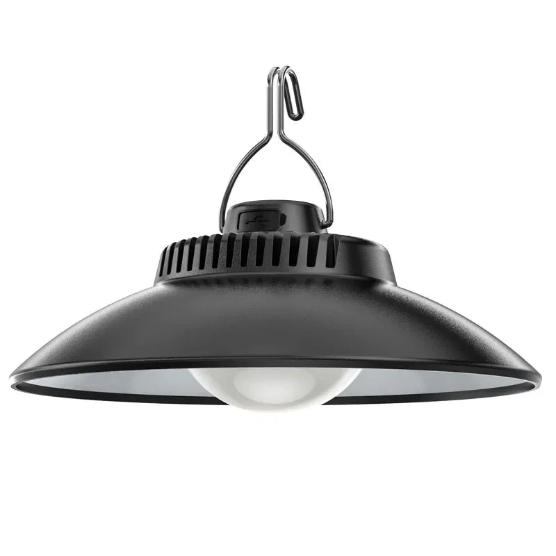 lampe suspendue industrielle noir mat led rechargeable crochets adhésifs lumière jaune
