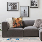 housse coussin imprimée portraits humour hockey montagnes noir chair decoration maison