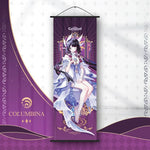 décoration murale bannière personnage anime violet bleu vert rouge art japonais illustré crochet plastique