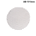 grille circulaire led noir maille fine moderne éclairage doux antiéblouissement chambre salon