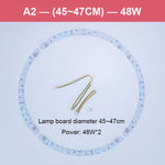 lampe led circulaire blanc moderne adhésive magnets connecteurs 45cm 30cm 41cm led haute puissance