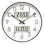 horloge murale moderne horaire température humidité calendrier numérique