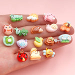 figurines animaux nature kawaii décoratives scrapbooking diy accessoires cheveux mignon enfantin