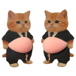 aimants réfrigérateur dessin animé chien chat orange gris rose mignon cartoon