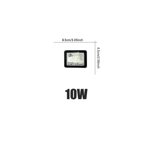 projecteur led extérieur étanche noir aluminium haute luminosité jardin mur lumière blanche moderne
