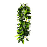 guirlande florale artificielle feuilles vertes fleurs blanches rouges jaunes occasion fête anniversaire noël mariage