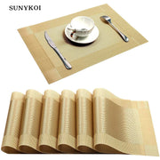 set table rectangulaire tissage or gris moderne élégant carreaux semi transparent polyester pvc