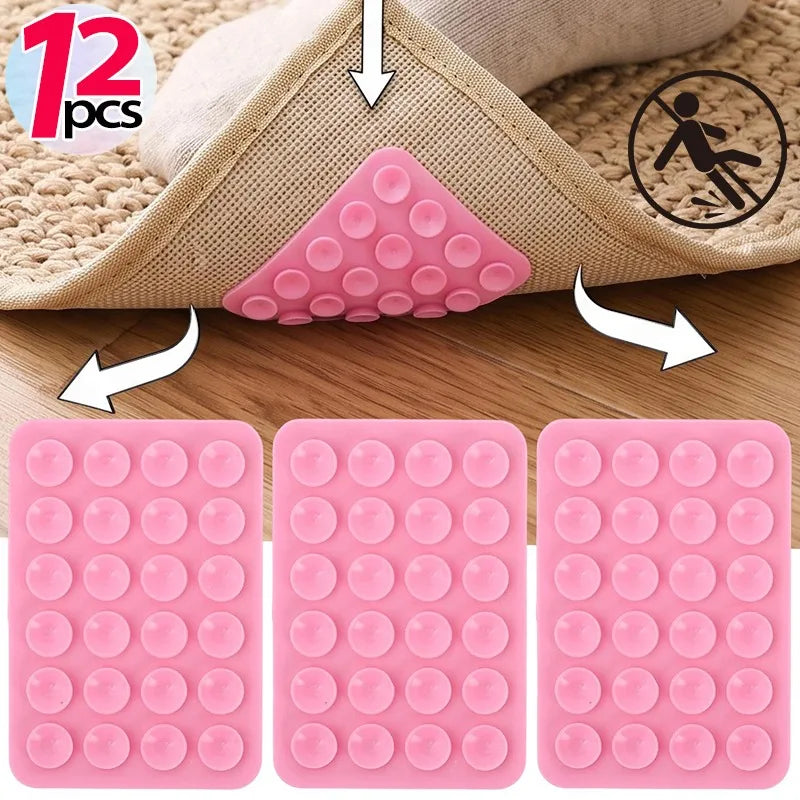 adhésifs antidérapants ventouses rose tapis moquette sol salle bain utilitaires amovibles lavables