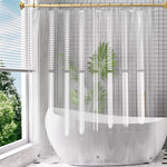 rideau douche blanc uni moderne aimants lestés opacité toilettes 120x180cm 154x180cm 180x180cm 180x200cm respectueux