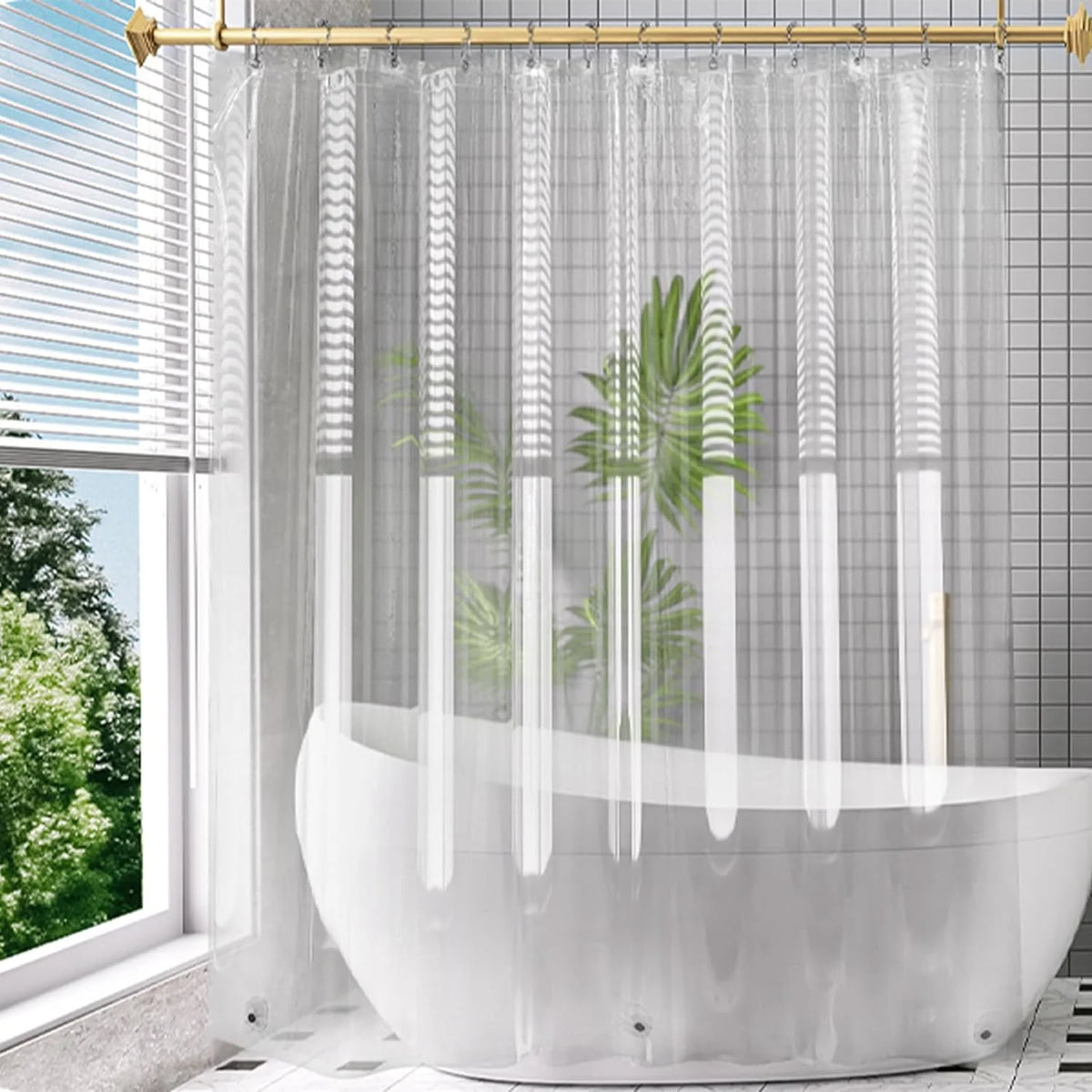 rideau douche blanc uni moderne aimants lestés opacité toilettes 120x180cm 154x180cm 180x180cm 180x200cm respectueux