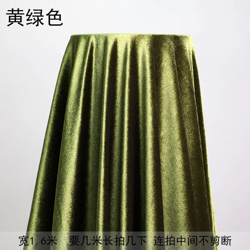 tissu velours polyester uni opaque moderne vert foncé vert clair noir rouge blanc resistant