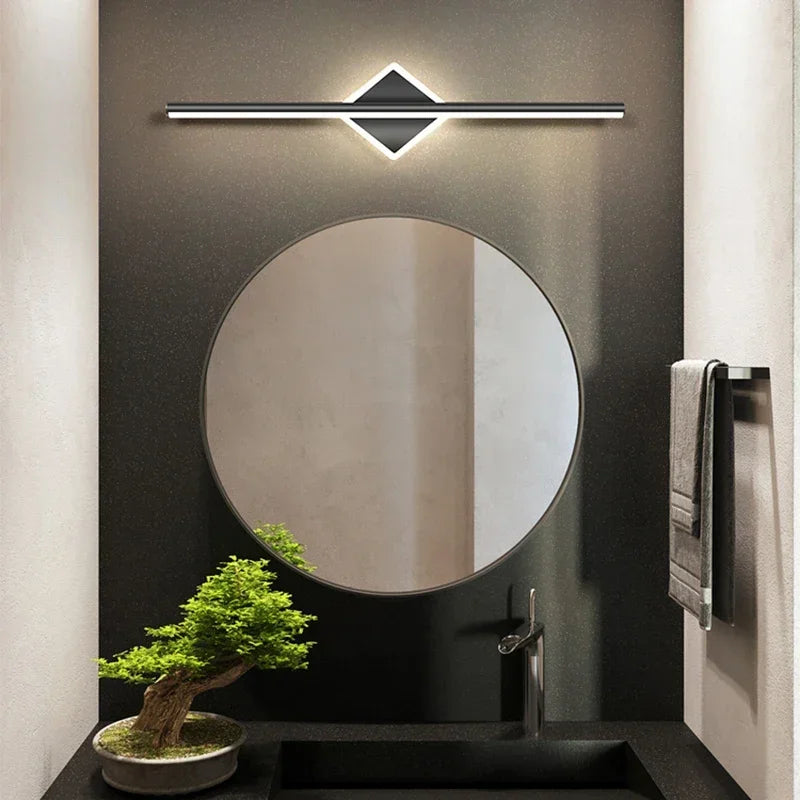 applique murale led moderne argentée dorée geometrique minimaliste chambre salon