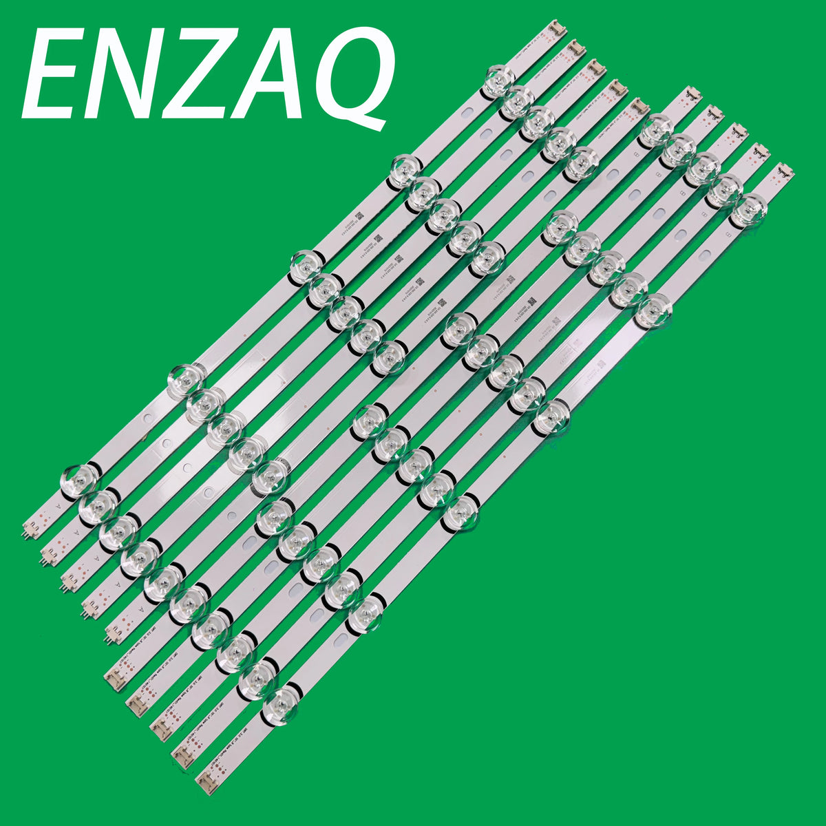 bande lumineuse led blanc vert transparent moderne télévision fixations inclusées