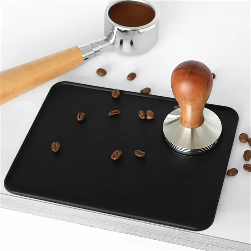 tapis absorbant grains silicone adhésif noir simple moderne cuisine espresso domestique qualité alimentaire