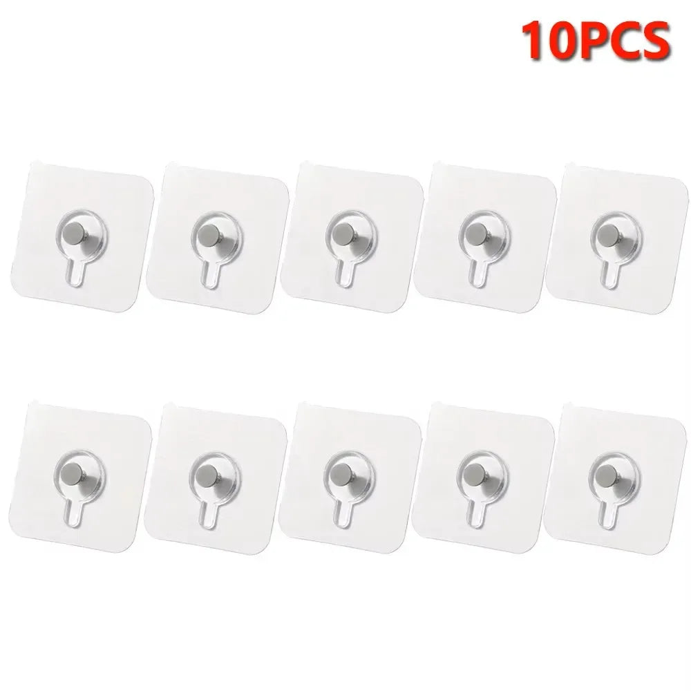 porte serviettes transparents adhésifs modernes sans perçage instructions inclusées 10pcs