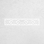 sticker mural classique baroque motifs floraux marron gris clair texture grise adhésif inclusionpaque