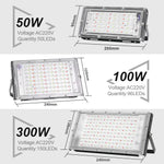 projecteur led rgb extérieur ip65 moderne télécommande 24touches 50w 100w 300w ledspotlight