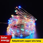 guirlande lumineuse solaire dorée 100 led 12m moderne piquet extérieur led multicolore ip65