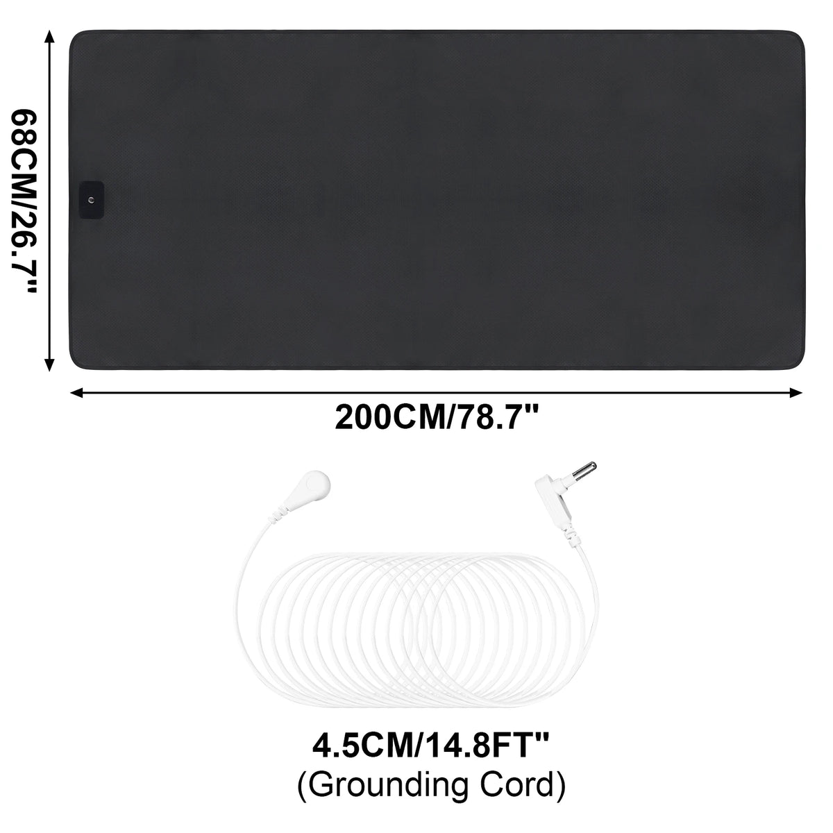 tapis conducteur sol noir fibre carbone perforations moderne élastiques king xl king queen twin