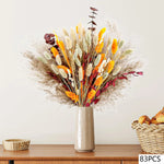 décoration intérieure bouquets fleurs séchées naturelles rose romantique anniversaire mariage