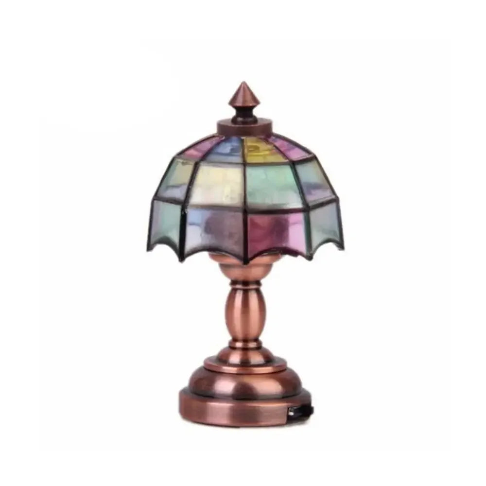 lampe table classique or blanc métal tissu 14ans+ miniature abat jour base