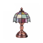 lampe table classique or blanc métal tissu 14ans+ miniature abat jour base