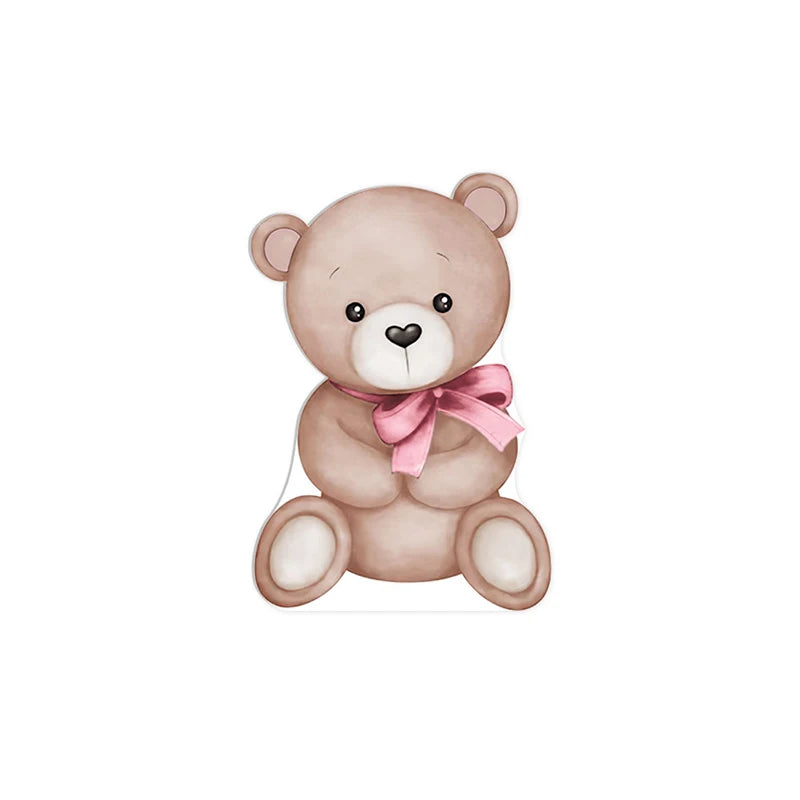 décoration fête bébé ours peluche 36 pouces 24 pouces 18 pouces rubans mignon classiqueOpaque