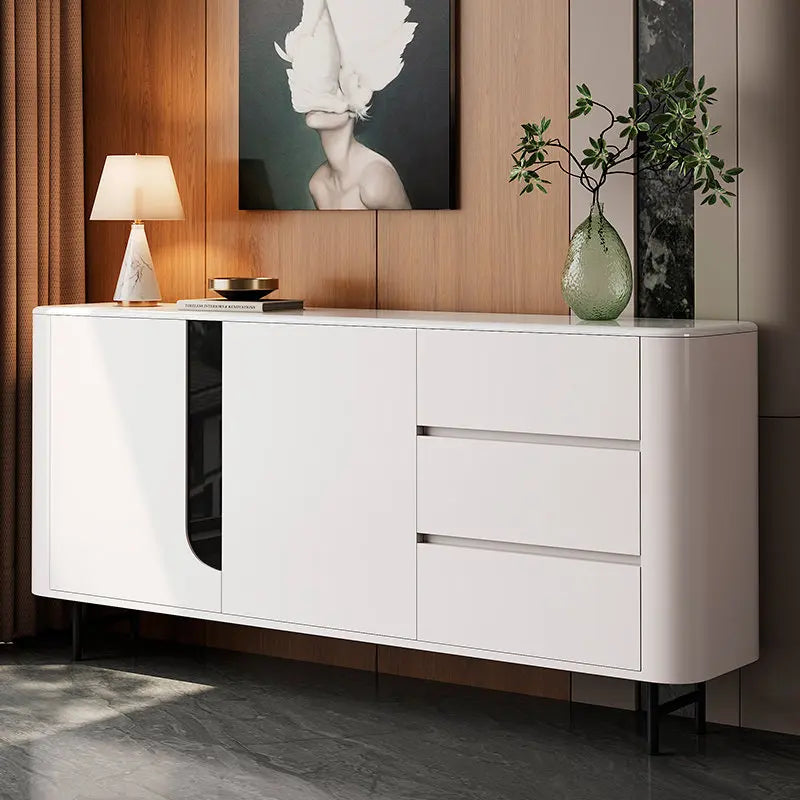 armoire rangement moderne blanche tiroirs pieds noirs meuble salon organisation décoration minimalistechairs