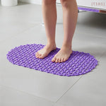 tapis bain violet rose bleu vert transparent moderne ventouses massage pvc