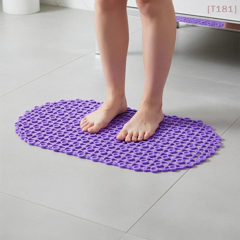 tapis bain violet rose bleu vert transparent moderne ventouses massage pvc