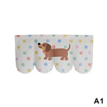 rideau décoratif adhésif carreaux pois rayures animaux mignons bleu clair blanc orange beige rose
